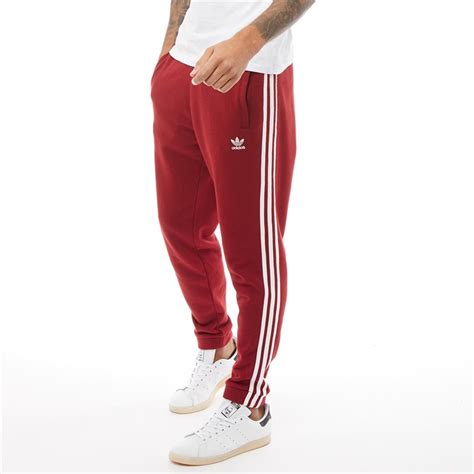 adidas 3 stripe rood broek heren|adidas sportbroeken.